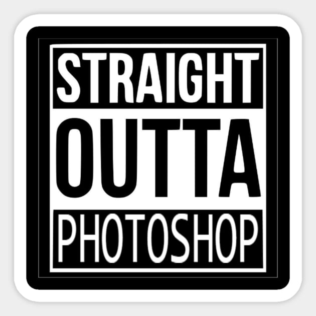 Straight Outta Photoshop Sticker by KENNYKO